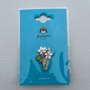 Jellycat amuseables bouquet of flowers enamel pin LIMITED EDITION